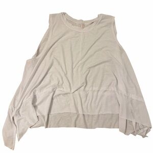 Free People FP movement tempo tank top white cream athletic large